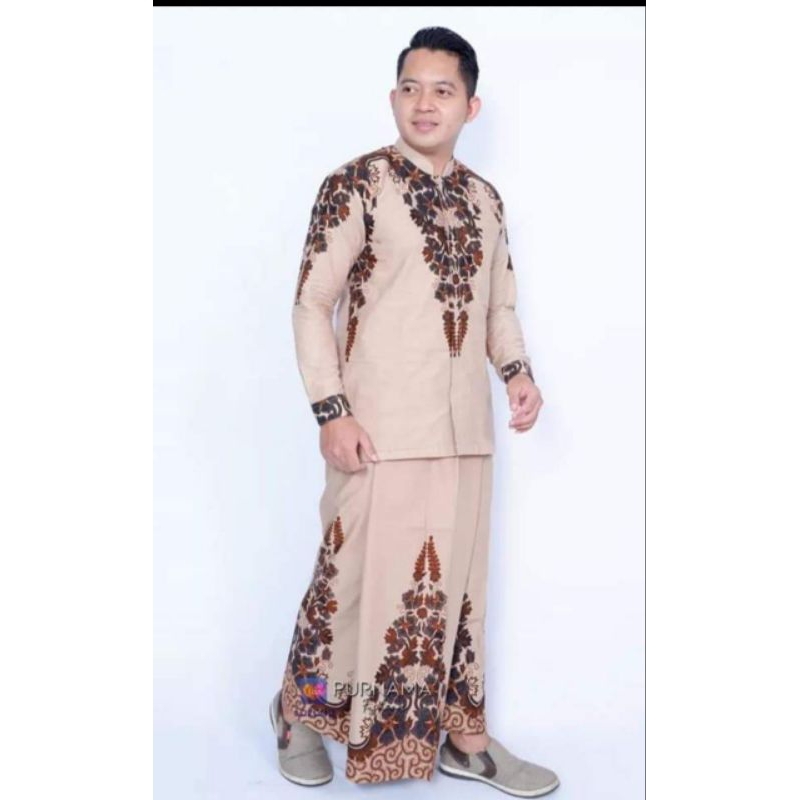 baju Koko setelan sarung dewasa