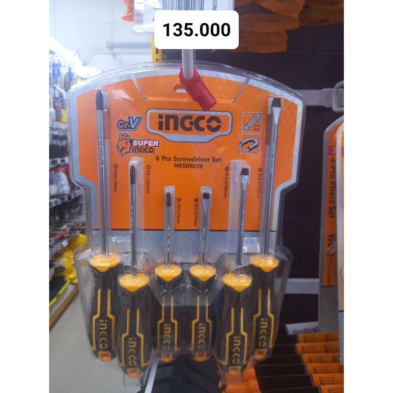 INGCO SET SCREWDRIVER OBENG SET