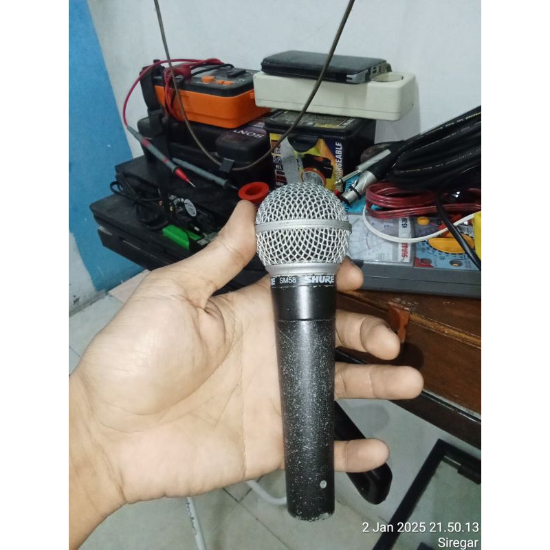 Mic Kabel Shure SM58 ORIGINAL MEXICO Second Fullset Mulus Berkualitas