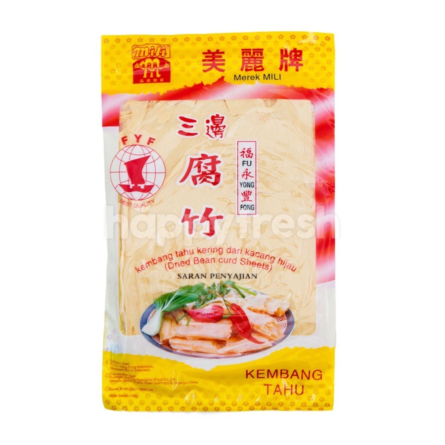 

kulit tahu lembaran dried bean curd sheet mili 100