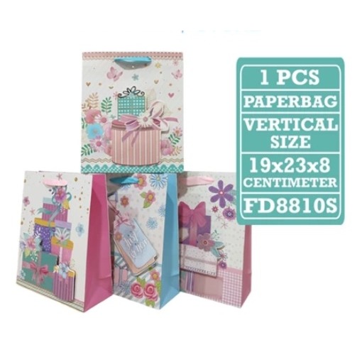 

Matris - Paperbag Vertical Size 19.5x23.5x8 Cm / Kado Souvenir Packaging / Gift Bags FD8810S
