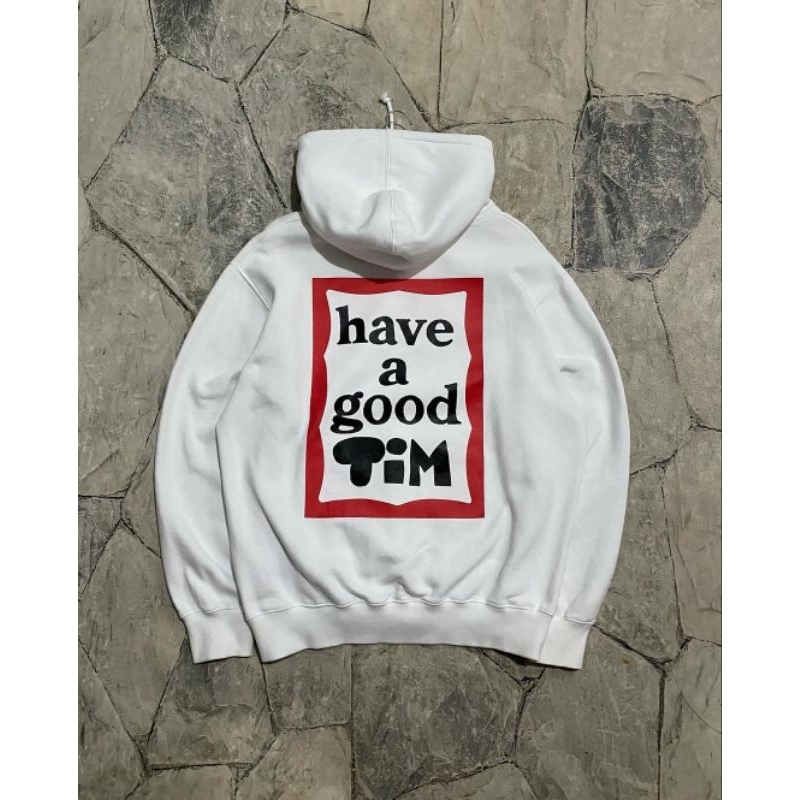 HOODIE HAVE A GOOD TIME SIZE L SECOND ORIGINAL @Kakiku.SECONDTHRIFT