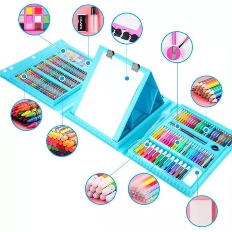 

ART SET 208 PENSIL WARNA / CRAYON ANAK MEWARNAI SET ISI 208 PENSIL WARNA FULL COLOR