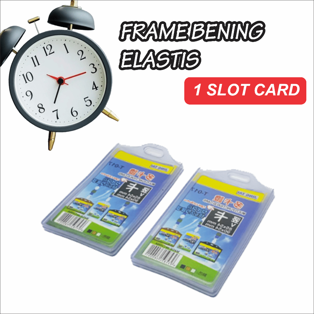 

CASING ELASTIS 1 MUKA / Frame elastis idcard 1kartu / casing idcard / card holder elastis