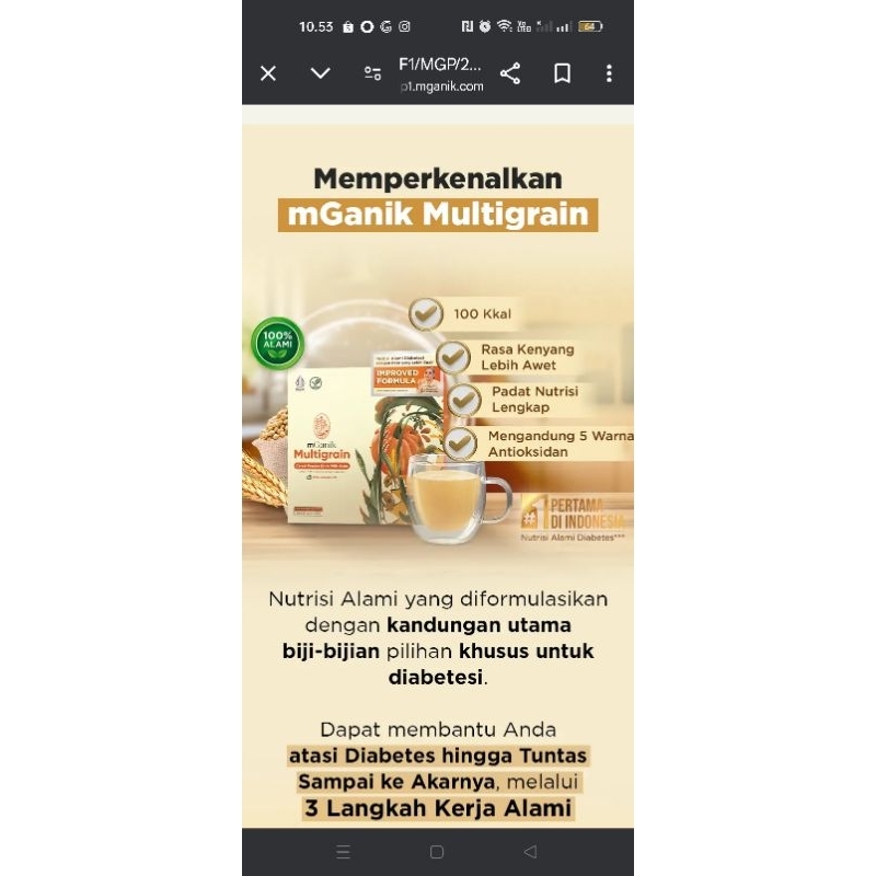 

MGANIK MULTIGRAIN 6 SACHET