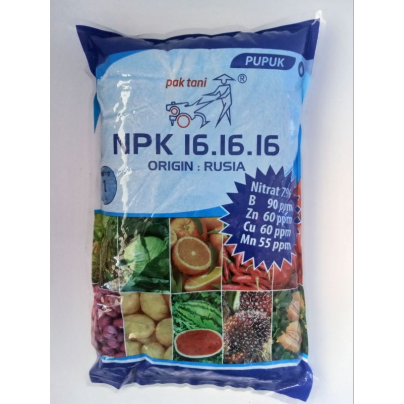 PUPUK NPK 161616 PAK TANI KEMASAN 1 KG