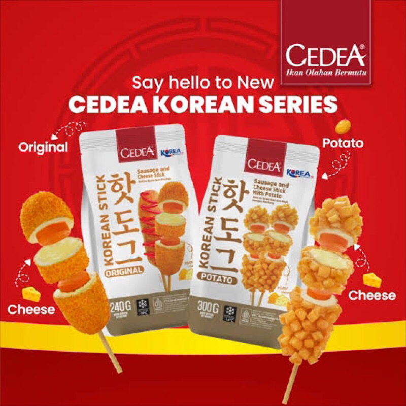 

Cedea Korean Stick Potato 300gr Isi 3pc | Cedea Corn Dog| New Produk Cedea