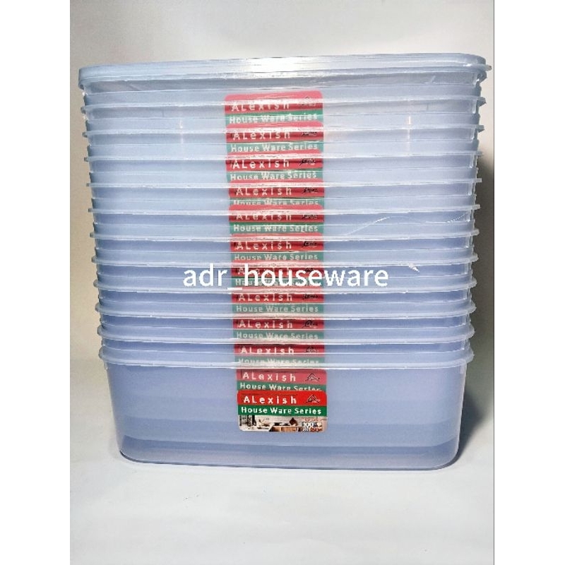 [6 pcs]  toples kotak donat 3500ml / sealware segi 3500ml / sealpack 3500 ml/ kotak makanan plastik 