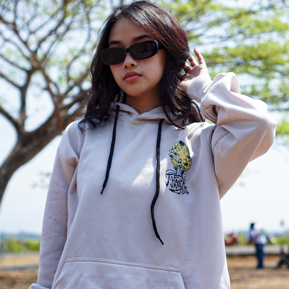Troy Company Hoodie White Pearl Funny Punakawan - Hoodie Putih Mutiara KHD 2372