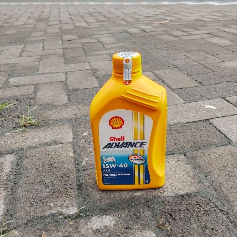 AX5 15w40 4T 1LITER shell advance oli motor bebek