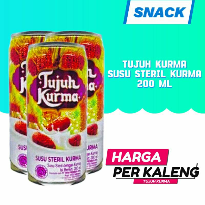 

Susu Tujuh Kurma 200 Ml, Susu Steril