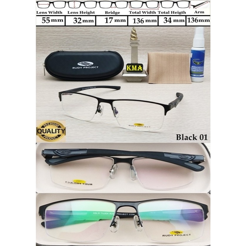 Kacamata minus half frame kacamata sport kacamata pria premium