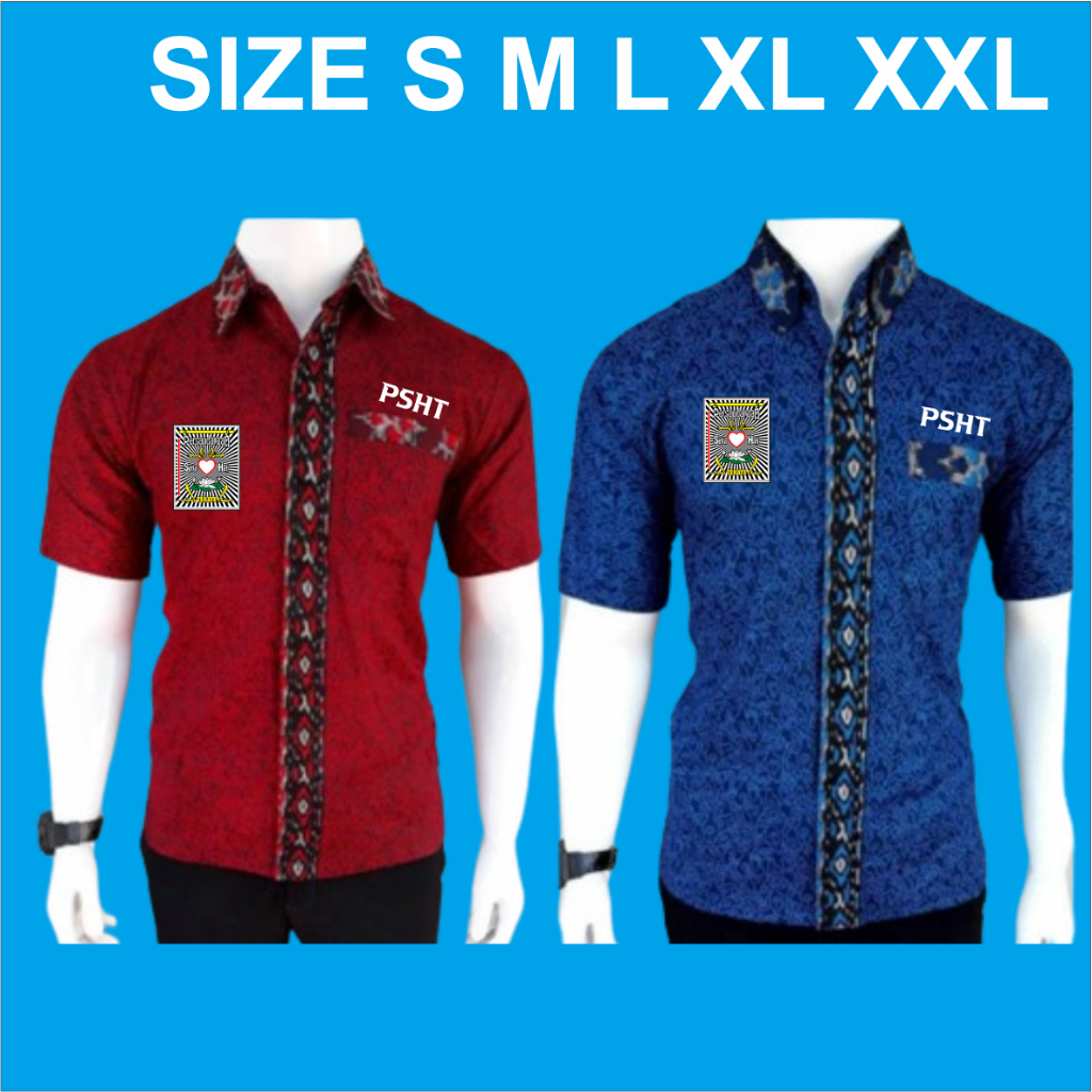HEM/KEMEJA BATIK PSHT LOGO PRIA HEM EDISI LEBARAN