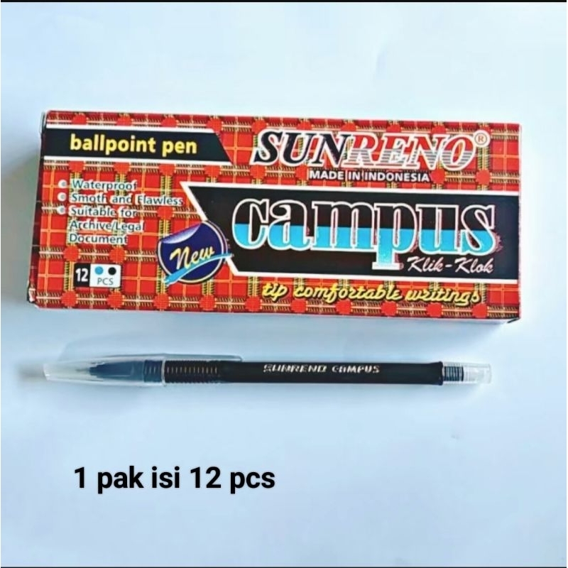 

Pulpen Campus 1 pak isi 12 pcs