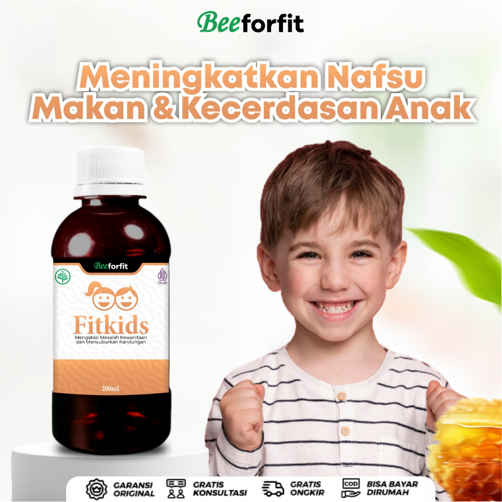 

Madu Kecerdasan Otak Anak Terbaik FITKIDS Penambah Konsentrasi Anak Meningkatkan Nafsu Makan Dan Kecerdasan Anak