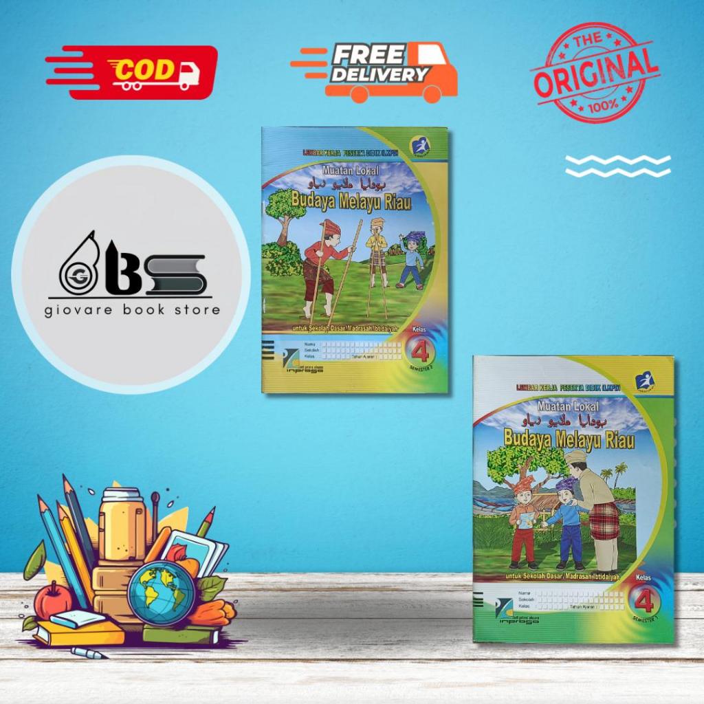 BUKU LKS BMR KELAS 4 INPRASA | LKS BUDAYA MELAYU RIAU SD KELAS 4 ORIGINAL INPRASA