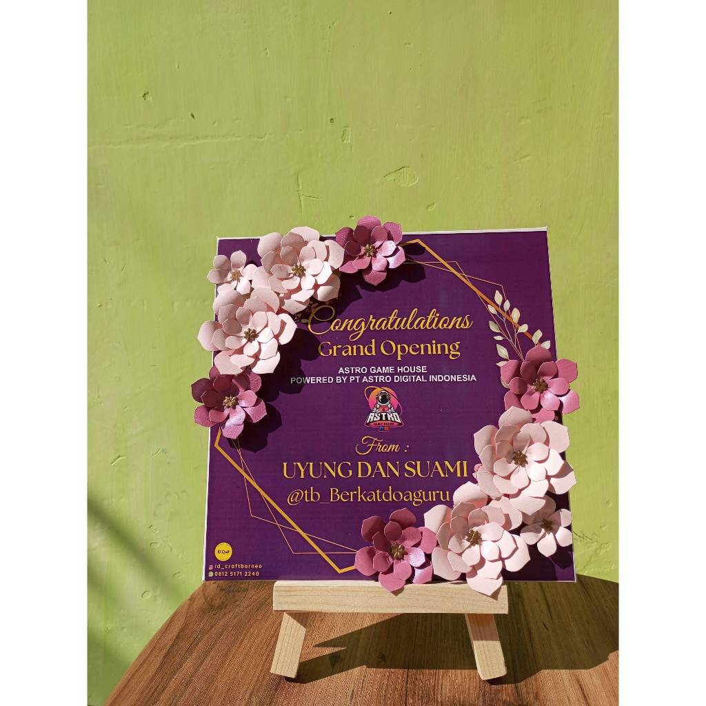 Karangan Bunga Papan Bunga Mini Papan Bunga Ucapan Souvenir Ucapan