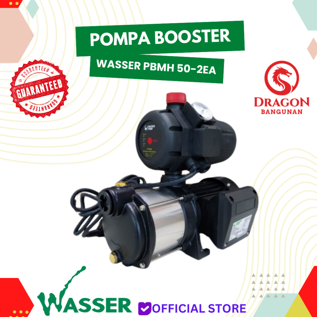 Pompa Air Wasser PBMH 50-2 EA - Pompa Pendorong Wasser - Pompa Booster Stainless Wasser
