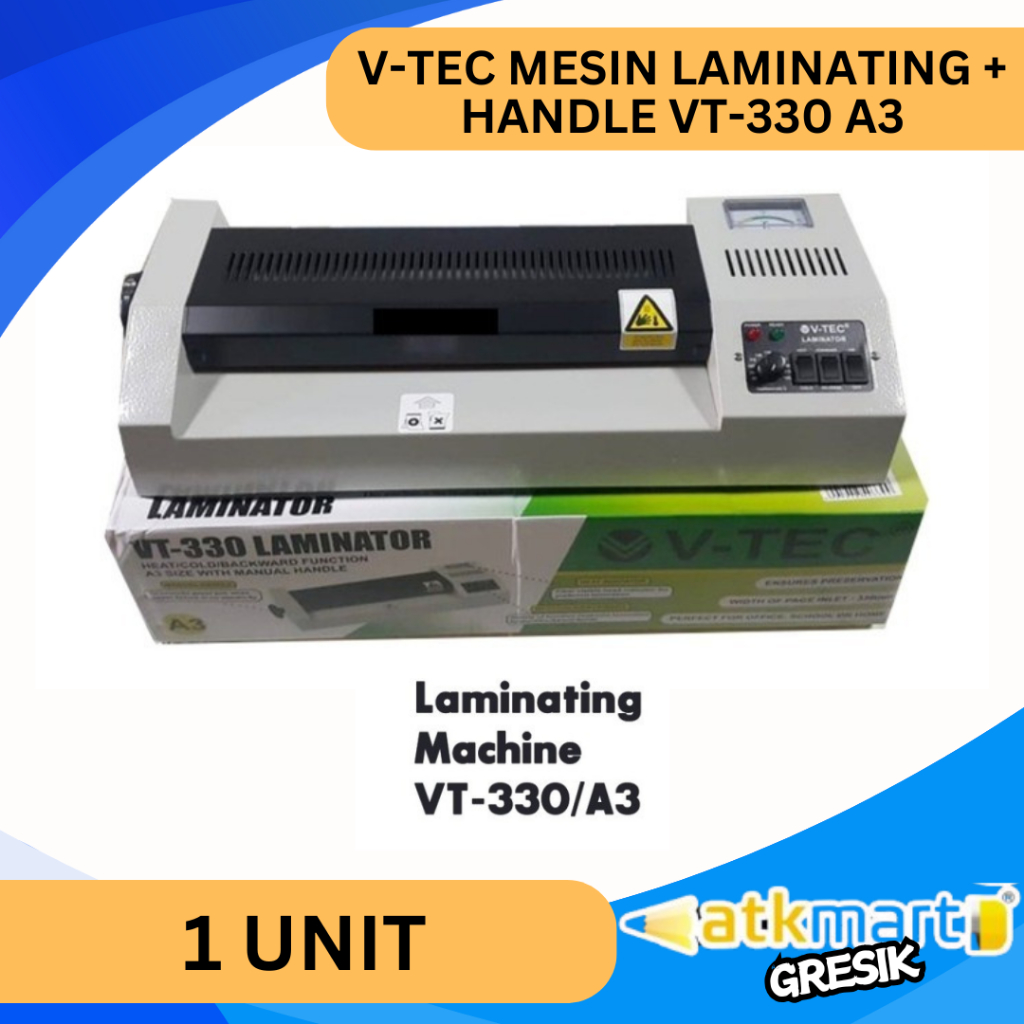 V TEC MESIN LAMINATING HANDLE A3 VT-330/ V TEC LAMINATING MACHINE / V TEC LAMINATOR A3