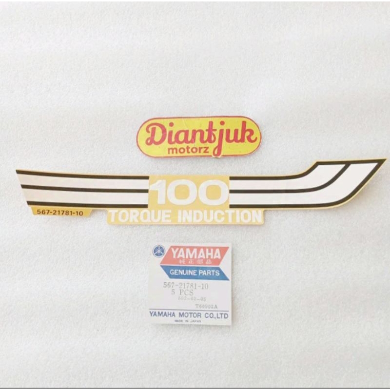 Decal Stiping Sticker Stiker Cover Tutup Aki Accu Yamaha RS100 LS3 RS 100 LS 3 Malaysia Original