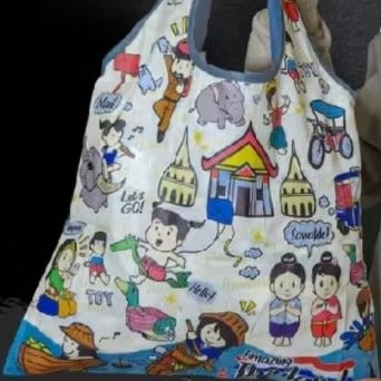 SOUVERNIR TAS BELANJA LIPAT WATERPROOF THAILAND (M)