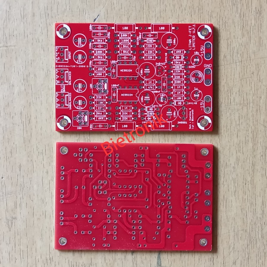 PCB limiter INBAL OUTBAL J-FET