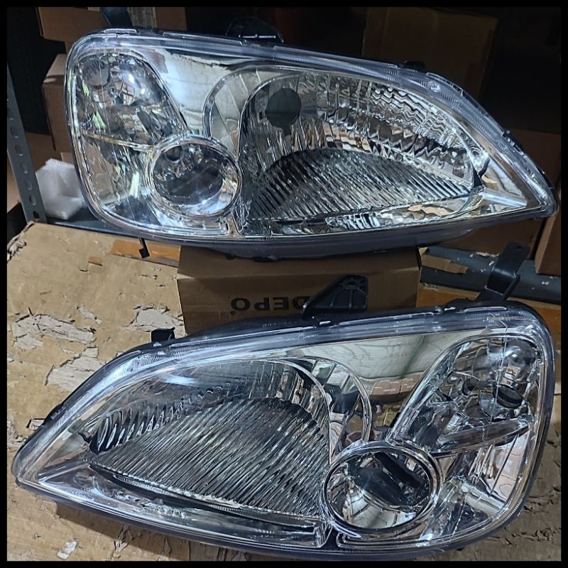 117-1101-LD Lampu Depan Lampu Utama Headlamp Honda Civic ES Civic Vti Civic Vti-s Civic Vtis 2001-20