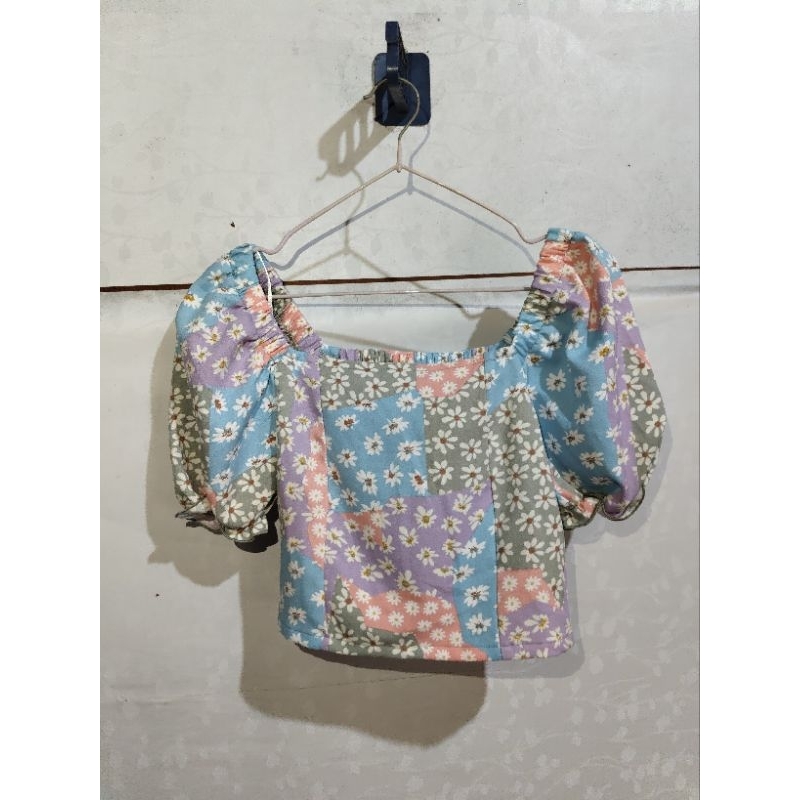 crop top wanita colorbox