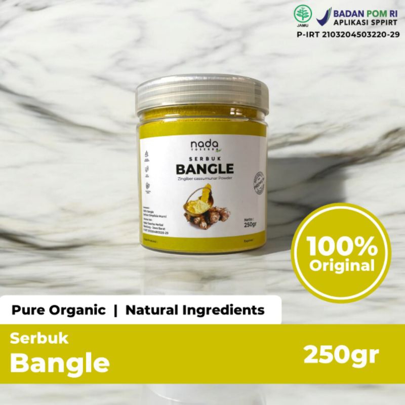 

Vell_shp - Bangle Bubuk Serbuk Premium | Herbal Maag, Diare Dan Sakit Perut Ampuh | Zingiber Cassumunar Roxb Powder | 50gr, 100gr & 250gr