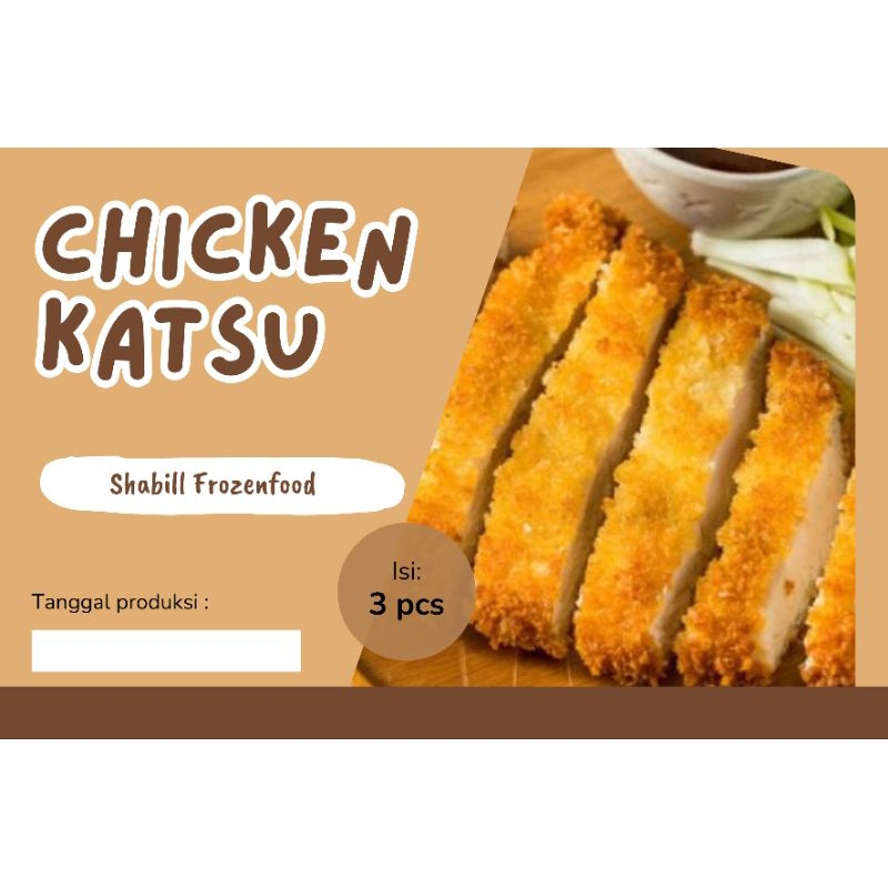 

Chicken katsu frozen, isi 3 pcs.