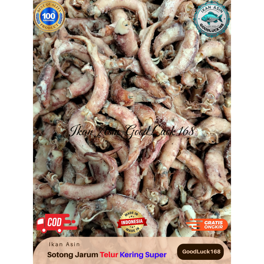 

Ikan Asin Sotong Jarum Telur | Cumi Telur | Cumi Jarum Telur