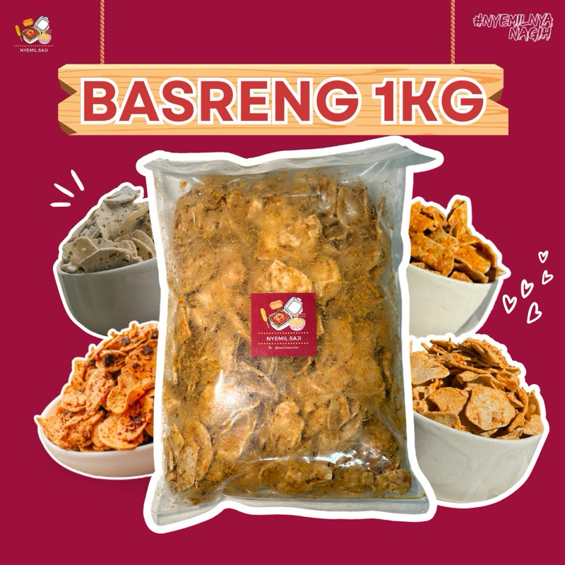 

[JUMBO 1KG] BASRENG DAN CEMILAN 1 KG VIRAL @Nyemil.saji