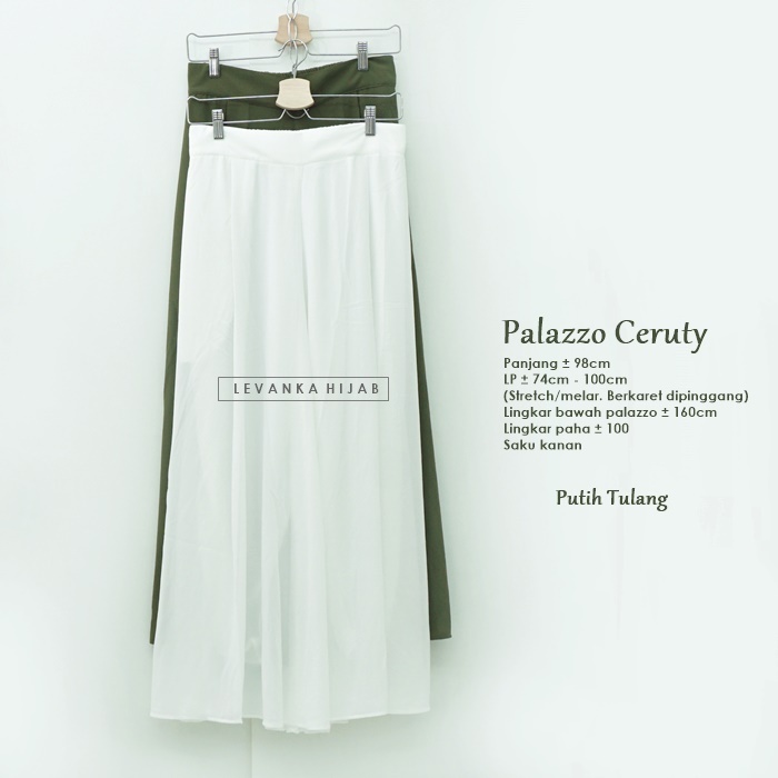 RB Palazzo Kulot Ceruti Polos atau Wide Legs bahan Ceruty Babydoll AST
