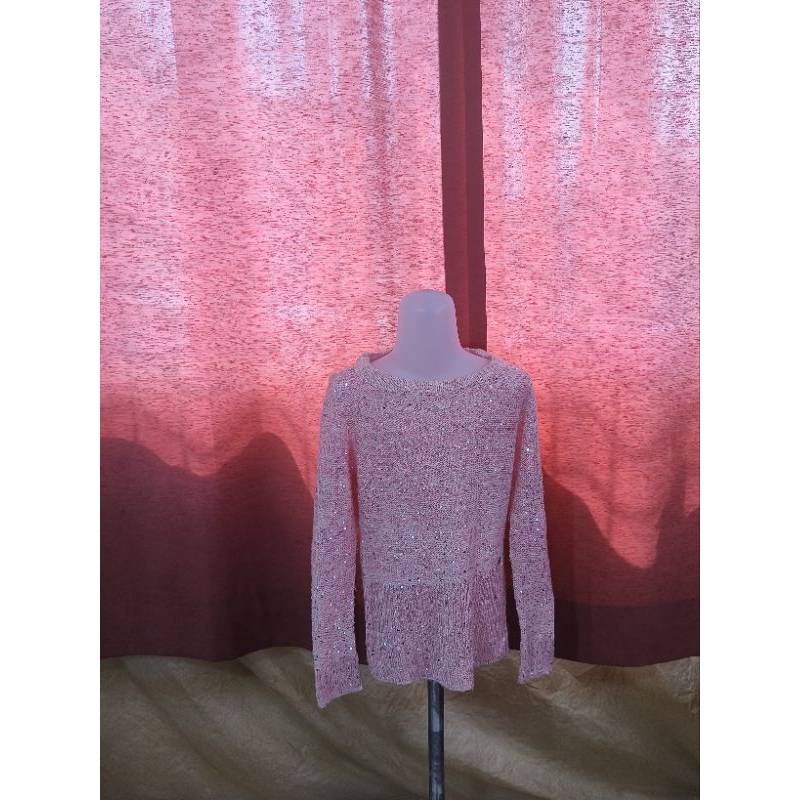 PRELOVED Sweater GUESS Pink anak perempuan 6-7thn