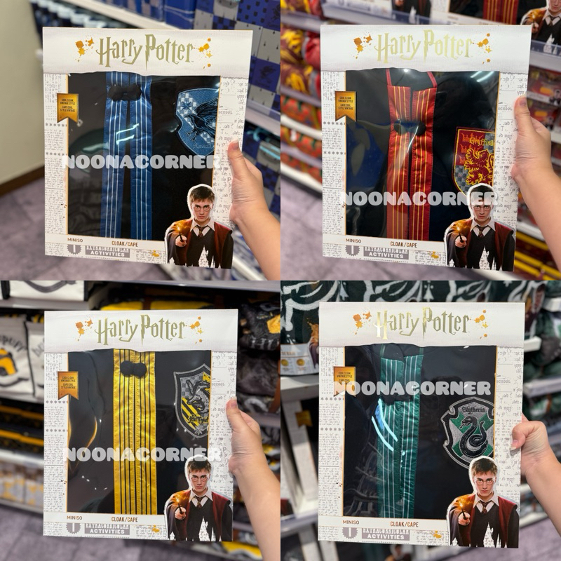 Miniso x Harry Potter ‼️ Jubah / Cloak Satin Harry Potter Collections (Gryffindor / Ravenclaw / Slyt