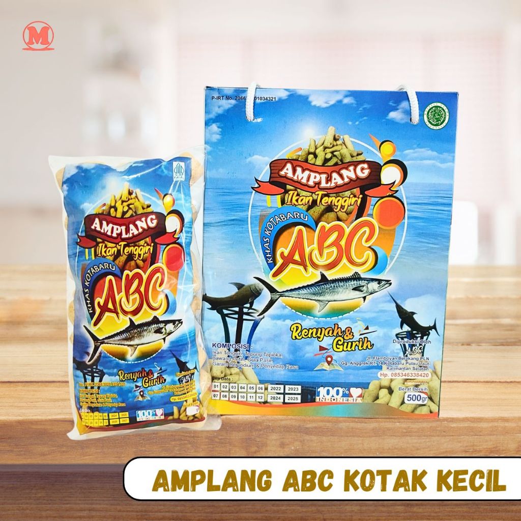 

Amplang Ikan Tenggiri ABC kemasan kotak kecil