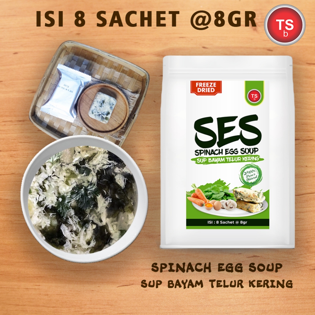 

Sup Bayam Telur/Spinach Egg Soup/Soup Instant/Sup Instant/Kuah Instant/Isi 8 sachet @8gr