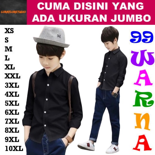 21 20 19 18 17 16 15 14 13 12 11 10 9 8 7 6 5 4 3 2 1 Tahun Hem Cowok Kemeja Pria Anak Long Shirt Ba