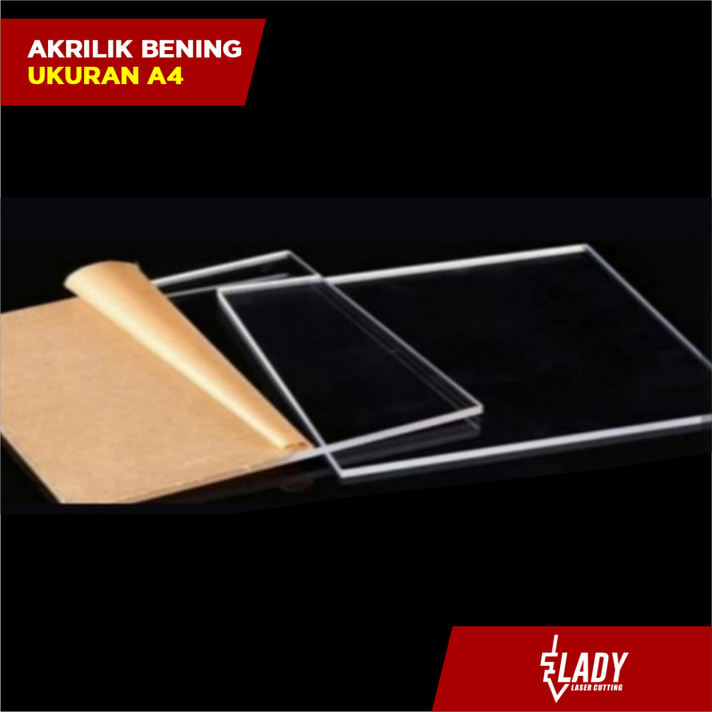 

Akrilik Bening Ukuran A4 Ketebalan 2mm