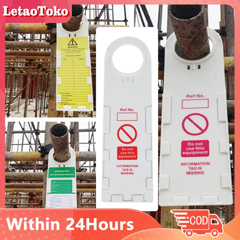 Construction site scaffolding tag，PVC scaffolding safety tag