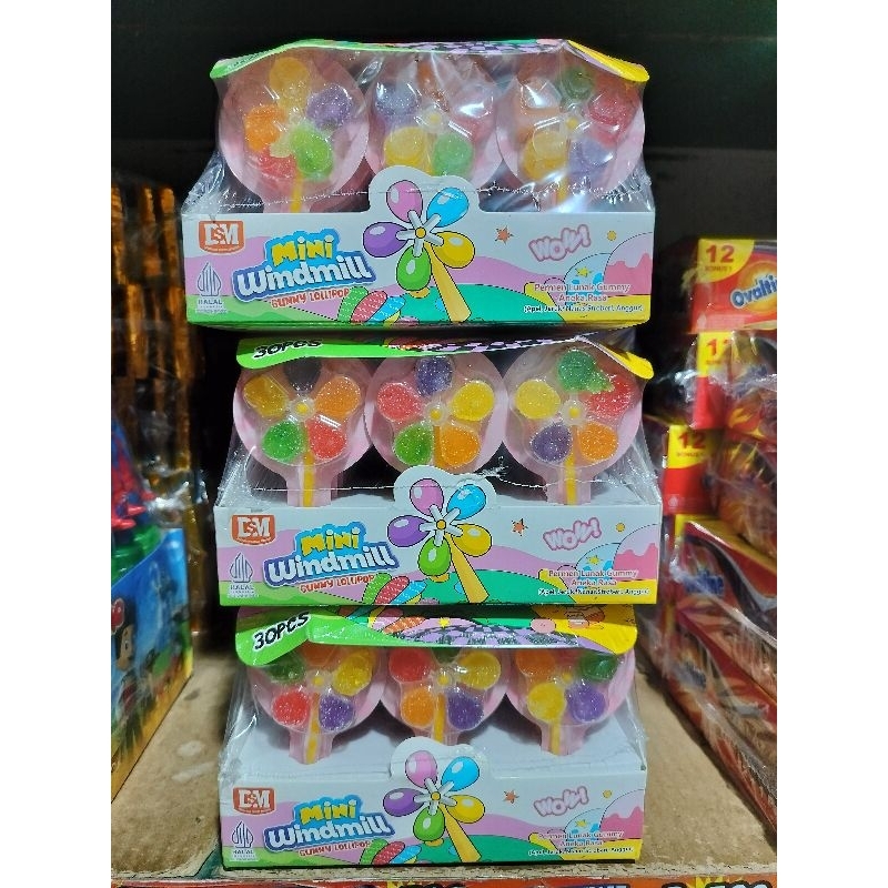 

Windmill Lollipop Permen Lunak Gummy Aneka Rasa ( isi 30 pcs )