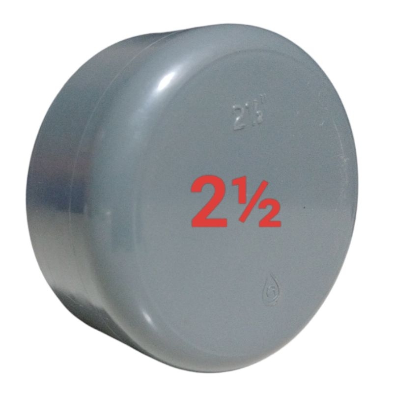 DOP CAP POLOS PIPA PVC 2½" GREST TUTUP PLASTIK PIPA 21/2 INCHI