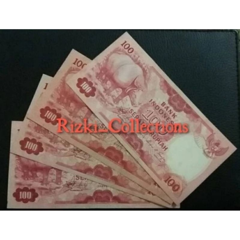 uang kuno 100 badak. seratus rupiah badak tahun 1977