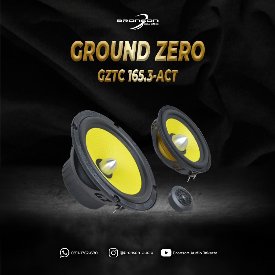 SPEAKER 3WAY GROUND ZERO GZTC 165.3-ACT