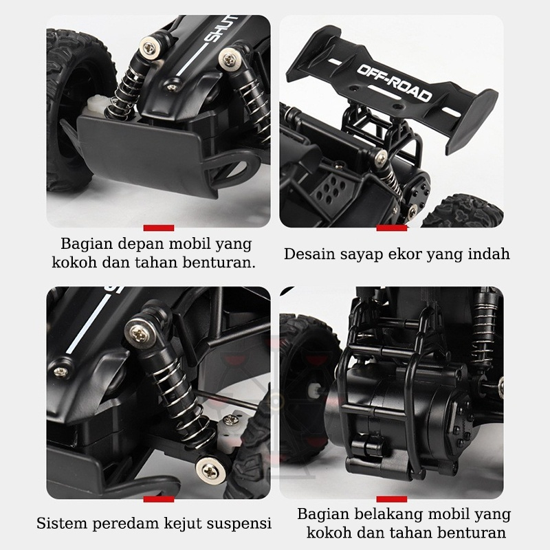 

Lele Toys 1:18 2.4ghz 2/4WD Mainan Remote Control Mobil Kecepatan Rc Crawler Offroad Alloy Kecepatan