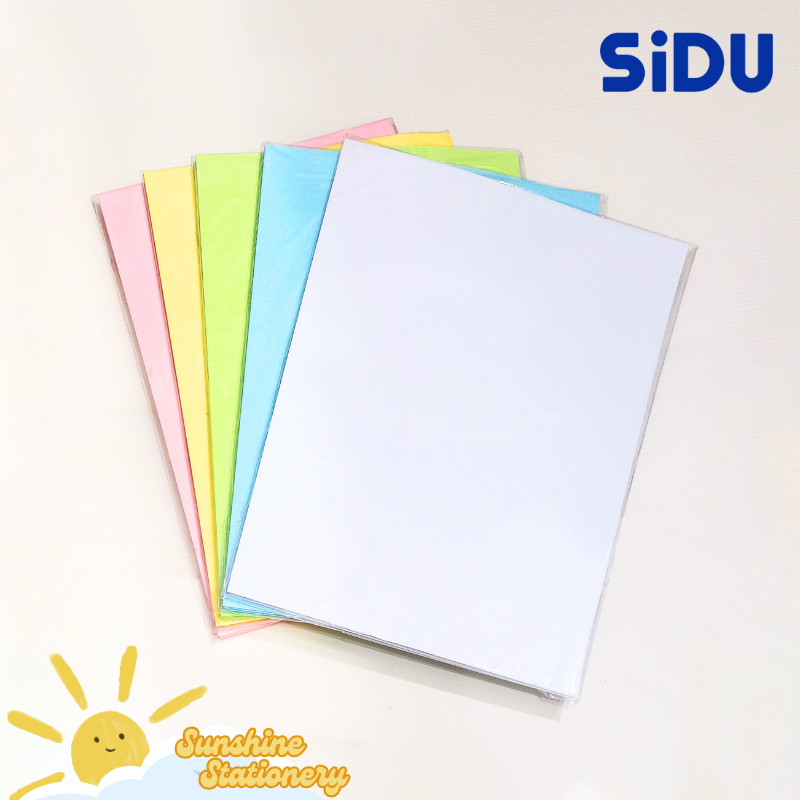 

[PAK/50LBR] SIDU Kertas HVS A4 F4 70gsm Putih & Warna Biru Pink Kuning Hijau