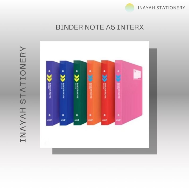 

BINDER NOTE A5 / BINDER FOLDER MEREK INTERX 1PCS WARNA ORANGE Stationery
