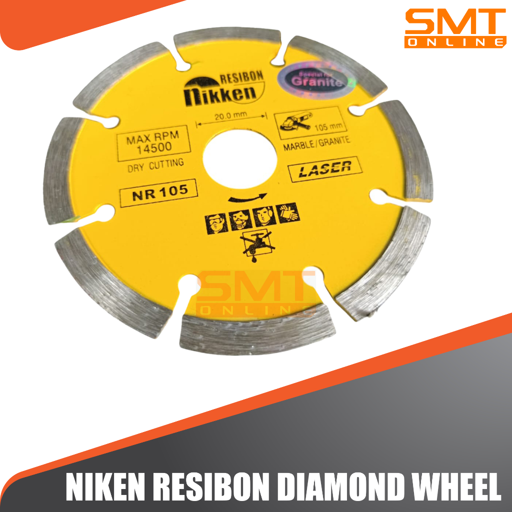 diamond wheel nikken resibon dry / pisau potong granit kering nikken