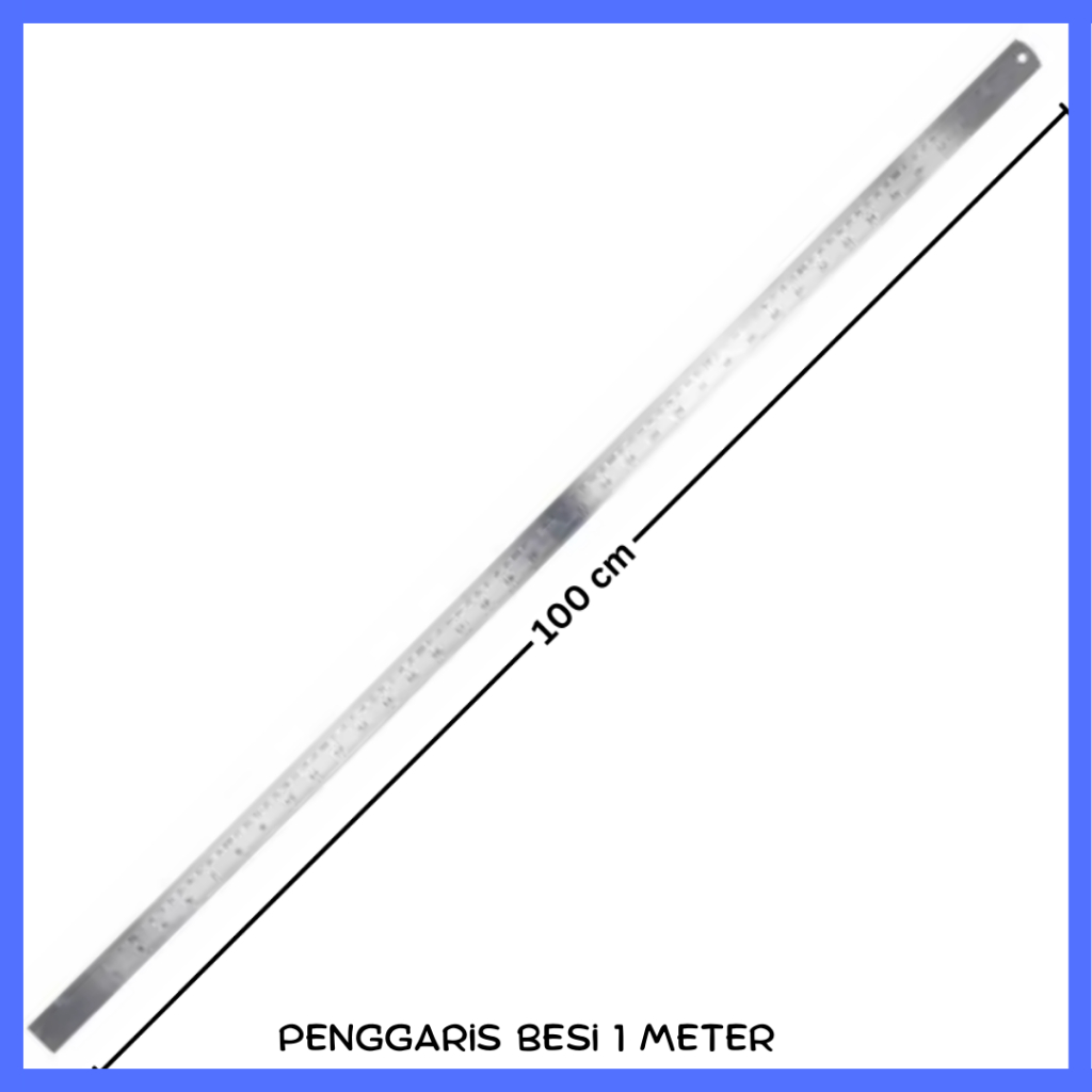 

Penggaris Mistar Datar Besi 100 cm ZRM Metal Flat Steel Ruler 1 Meter