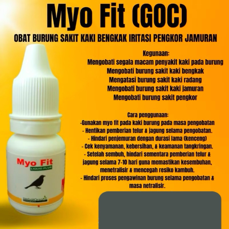 Obat Kaki Burung MYO FIT GOC Mengobati Peradangan kejang kaki. urat merah, kakindi angkar
